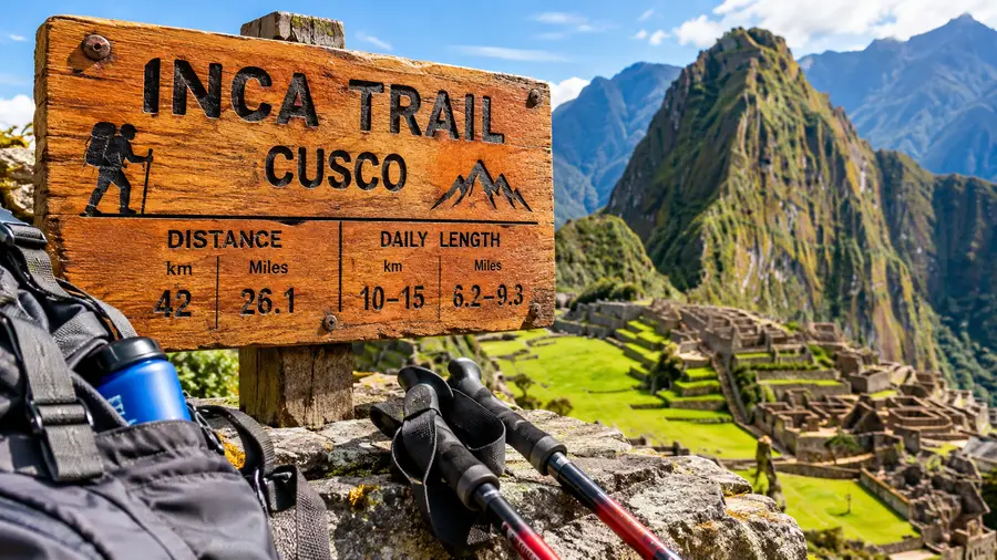 Inca Trail Distance km Miles Daily Length